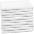 10 asciugamani per ospiti - piccole lavette morbide in 40x60 cm - lavabili a 60°C - cotone - bianco - qualità alberghiera